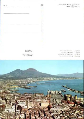 767014 Neapel Panorama e Vesuvio Neapel Italy