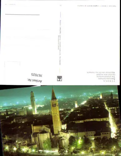 767025 Verona Panorama notturno Provinz Verona Italy