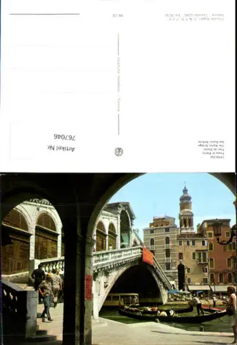 767046 Venedig Ponte di Rialto Venedig Italy