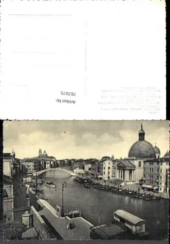 767075 Venezia Canal Grande - Chiesa d. Scalzi e Ponte degli Scalzi Venedig Italy