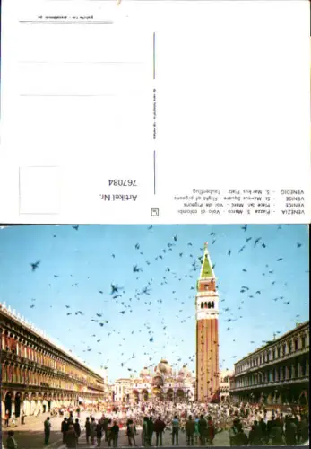 767084 Venedig S. Markus Platz - Taubenflug Venedig Italy