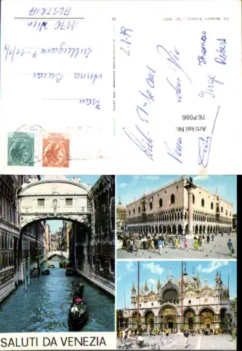 767086 Venezia Seufzerbrücke Dogenpalast Markusplatz Venedig Italy