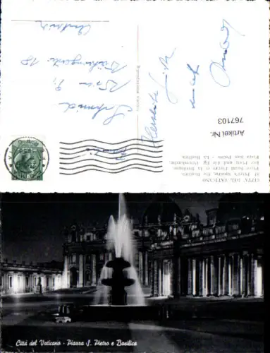 767103 Città del Vaticano Piazza S. Pietro e Basilica Vatican City Vatikan