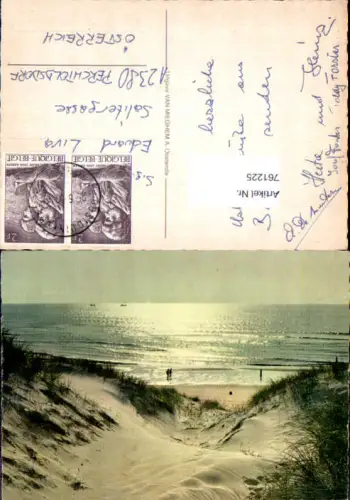 761225 Oostende Provinz Westflandern Belgium Dünen Meer