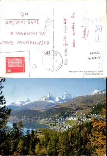761214 St. Moritz Piz Albana, Piz Julier Piz Nair Graubünden Switzerland
