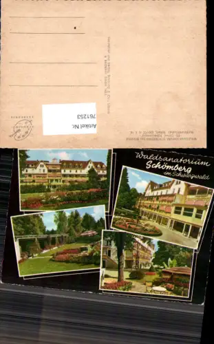 761253 Schömberg b. Wildbad Schwarzwald LK Calw