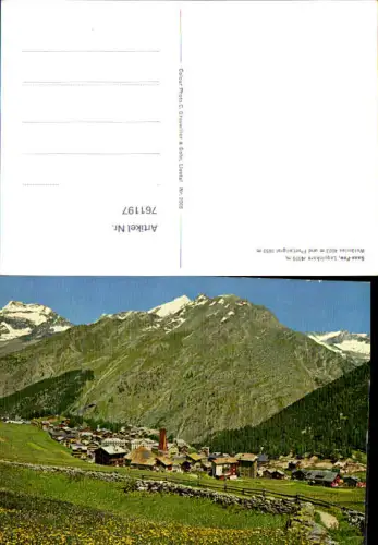 761197 Saas-Fee Lagginhorn Weissmies Portjengrat Visp Switzerland