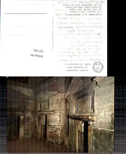 767192 Rom, Catacombe di S. Sebastiano Rom Italy
