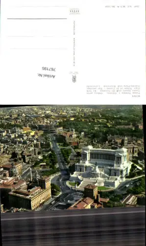 767195 Rom Piazza Venezia und Kolosseum Rom Italy