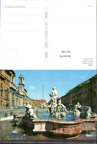 767196 Roma Piazza Navona Rom Italy