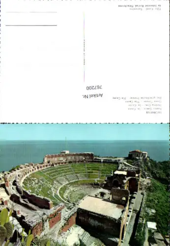 767200 Taormina Griechisches Theater Messina Italy