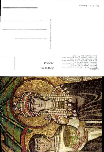 767274 Ravenna Tempio di S. Vitale L'imperatrice Teodora Provinz Ravenna Italy