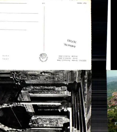 767283 Verona Portale Basilica S. Zeno Provinz Verona Italy