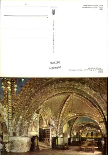 767286 Assisi Basilica di S. Francesco - Chiesa Inferiore Navata Centrale Provinz Perugia Italy
