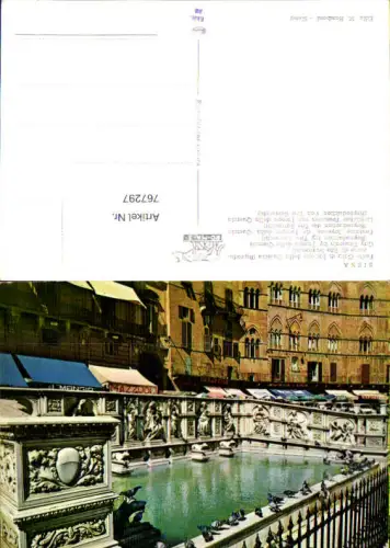 767297 Siena Fonte Gaia di Jacopo della Quercia Provinz Siena Italy