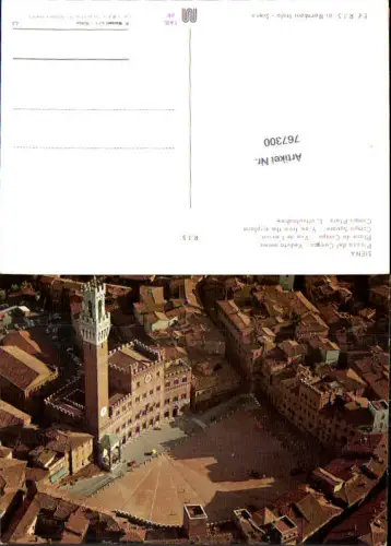 767300 Siena Piazza del Campo Provinz Siena Italy