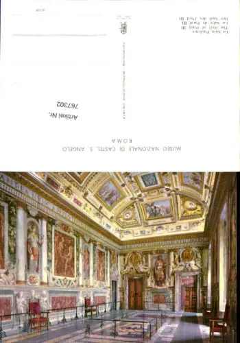 767302 Rom Museo Nazionale di Castel S. Angelo, La Sala Paolina Rom Italy