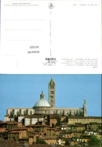 767322 Siena Panorama da S. Domenico e Cattedrale Provinz Siena Italy