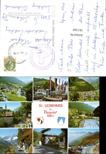 767349 St. Leonhard in Passeier Provinz Bozen - Südtirol Italy
