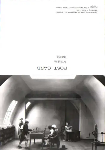 761333 Paris Experimental work on respiration in Lavoisier's laboratory Département Paris France