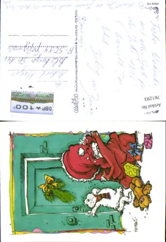 761293 Cactus Glückwunschkarte Petrovic Weihnachtsmann Weihnachten