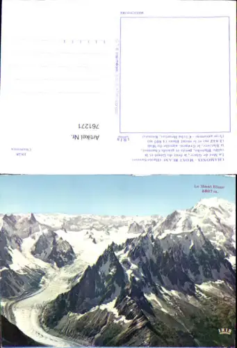 761271 Chamonix - Mont Blanc, Mer de Glace Département Haute-Savoie France