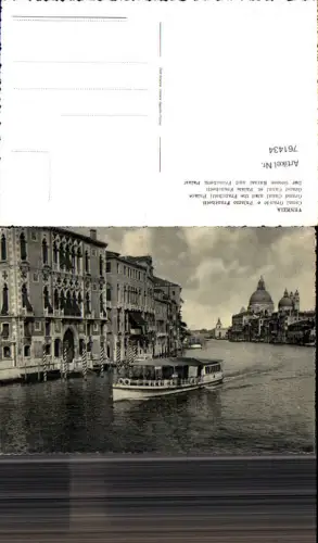 761434 Venezia Canal Grande e Palazzo Franchetti Venedig Italy