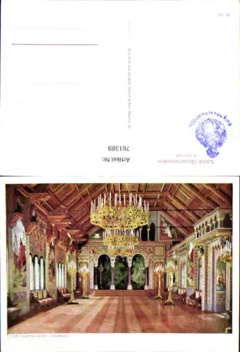761389 Schloß Neuschwanstein Sängersaal LK Ostallgäu