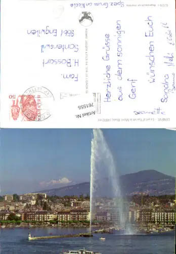 761555 Genf Le Jet d'Eau Mont Blanc Genf Switzerland