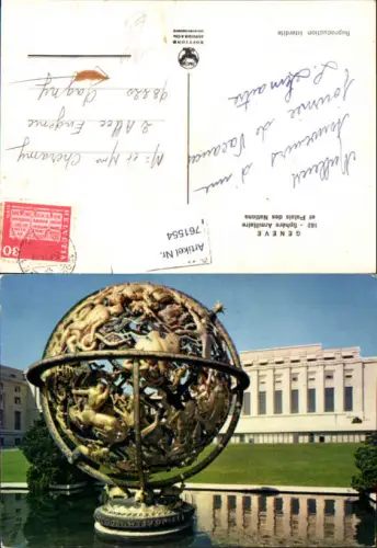 761554 Genf Sphère Armillaire et Palais des Nations Genf Switzerland
