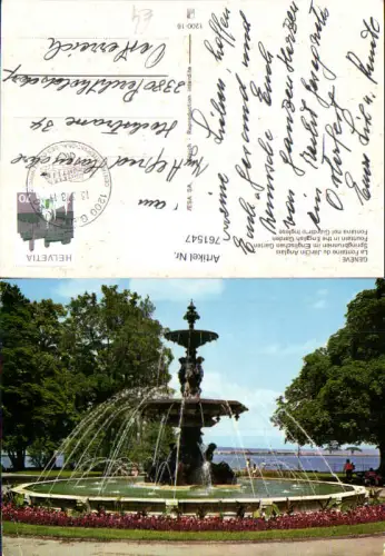 761547 Genève Springbrunnen im Englischen Garten Genf Switzerland