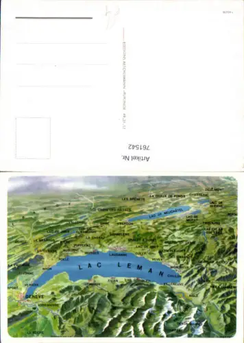 761542 Lac Léman (Genfersee) Waadt, Genf