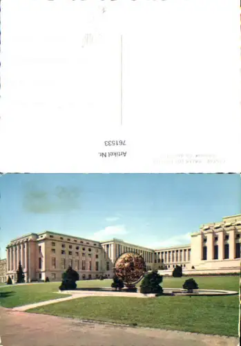 761533 Genf, Palais des Nations Genf Switzerland