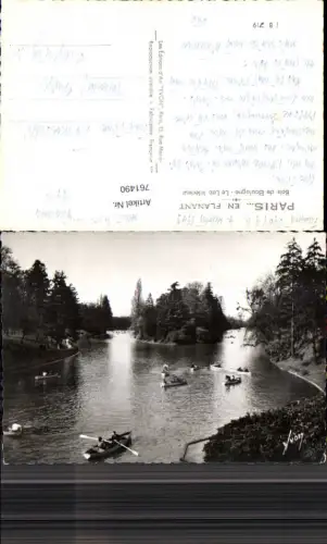 761490 Paris Bois de Boulogne - Le Lac Intérieur Feldpost Gnigl