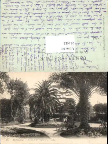 761482 Beaulieu Jardin de la Riviera Département Alpes-Maritimes France