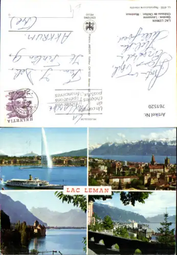 761520 Lac Leman, Genève, Lausanne, Château de Chillon, Montreux Switzerland