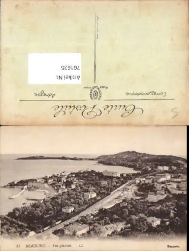761635 Beaulieu Département Alpes-Maritimes France