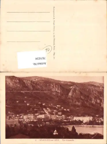 761634 Beaulieu-sur-Mer Dép. Alpes-Maritimes France