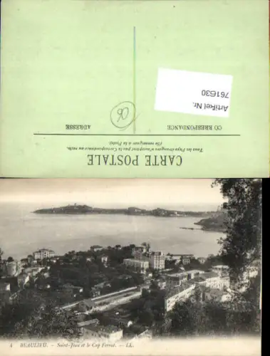 761630 Beaulieu-sur-mer Saint-Jean et le Cap Ferrat Alpes-Maritimes France