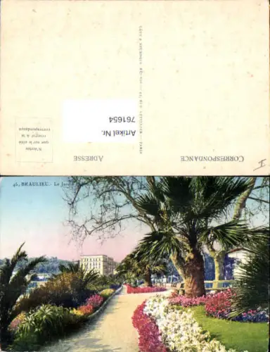 761654 Beaulieu Le Jardin Arrondissement Nizza France
