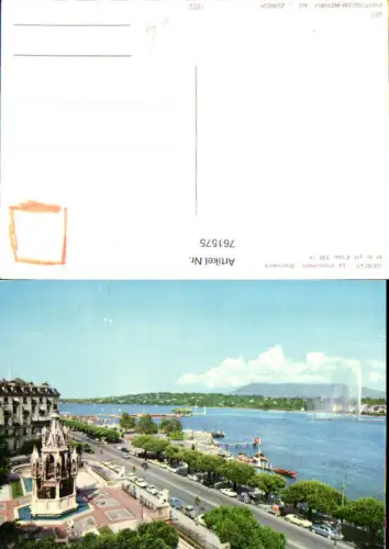761575 Genève Le monument Brunswick et le jet d'eau Genf Switzerland