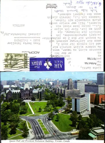 761798 Toronto Queens Park and Provincial Parliament Buildings Toronto Canada