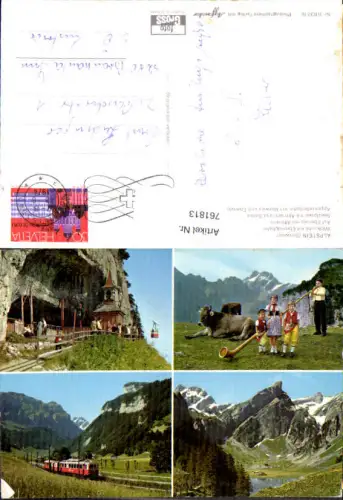 761813 Alpstein Wildkirchli Ebenalp Seealpsee Appenzellerbahn Appenzell Innerrhoden Appenzell Ausserrhoden St. Gallen Switzerland