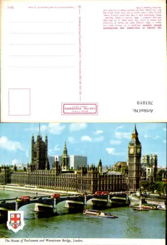761819 London The Houses of Parliament Westminster Bridge Westminster United Kingdom