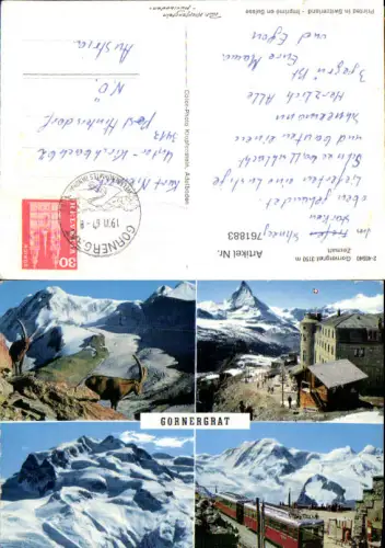 761883 Gornergrat Zermatt Bez. Visp Switzerland
