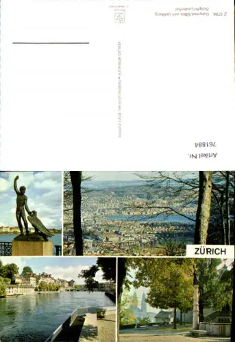761884 Zürich Ganymed Blick vom Uetliberg Schipfe Lindenhof Bez. Zürich Switzerland