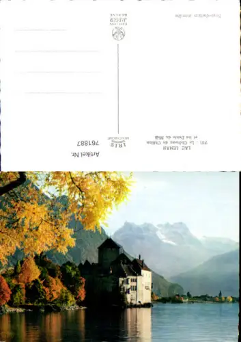 761887 Lac Léman Château de Chillon Veytaux Dents du Midi Riviera-Pays-d'Enhaut Switzerland