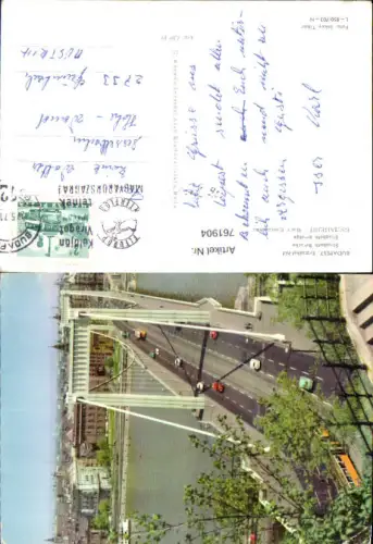 761904 Budapest Erzsébet-híd Elisabeth Bridge Budapest Hungary