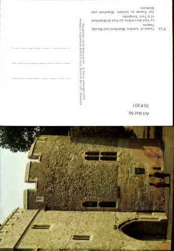 761907 London Tower of London, Wakefield and Bloody Towers London England