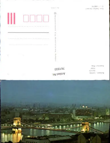 761933 Budapest Lánchíd Budapest Hungary